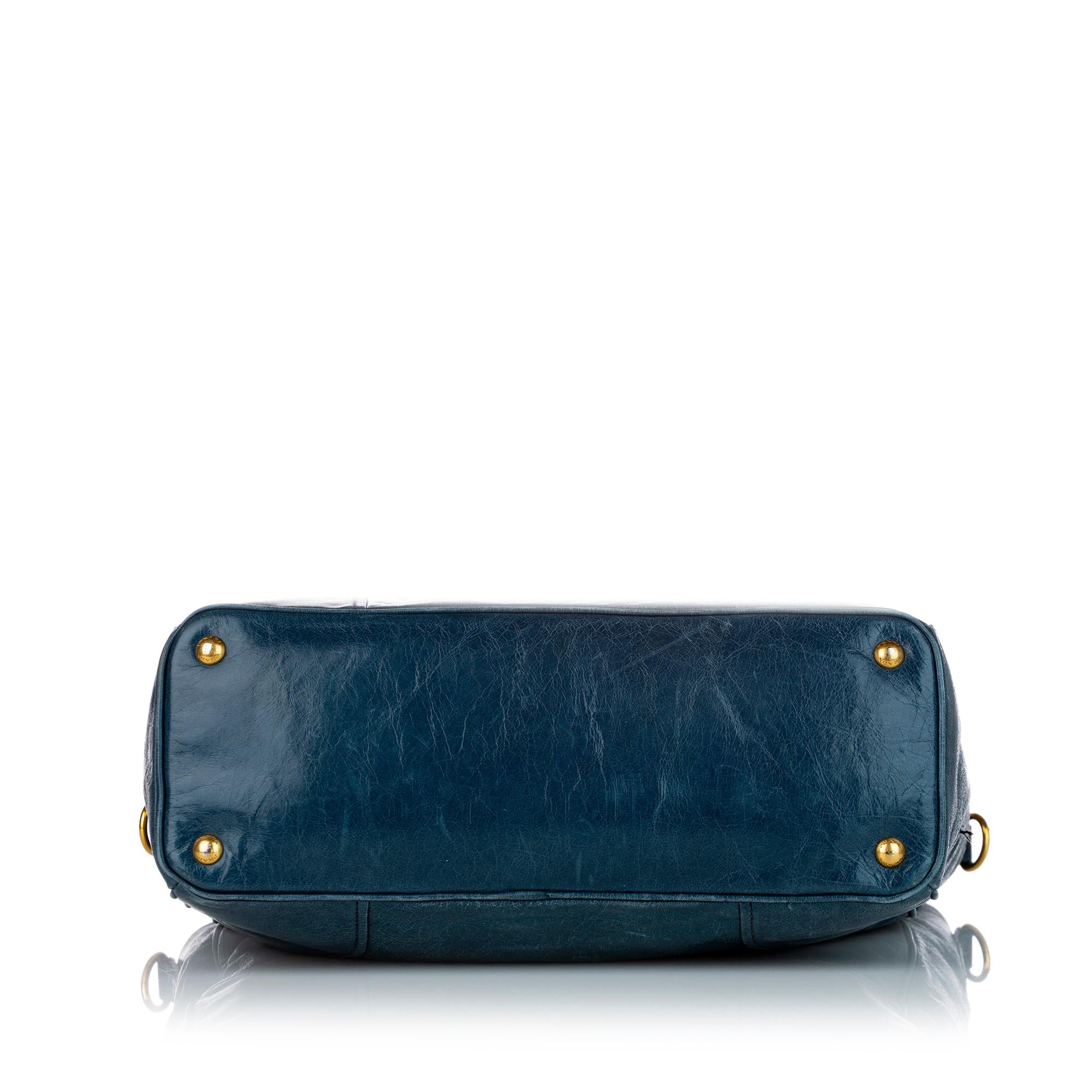 Prada Vitello Shine Satchel (SHG-27604)