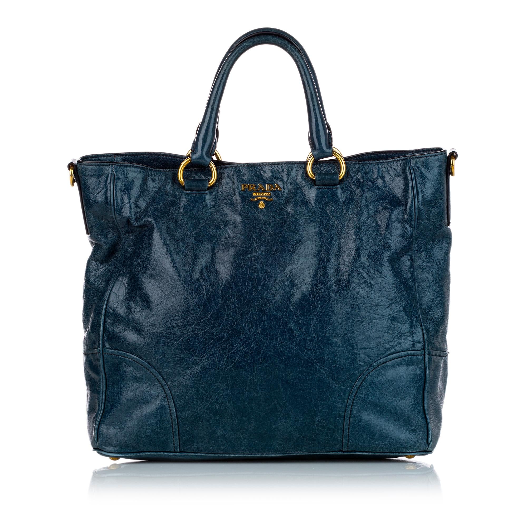 Prada Vitello Shine Satchel (SHG-27604)