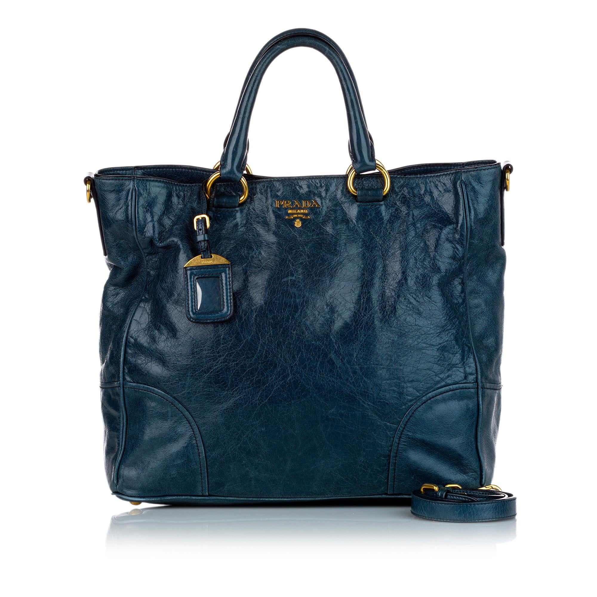 Prada Vitello Shine Satchel (SHG-27604)