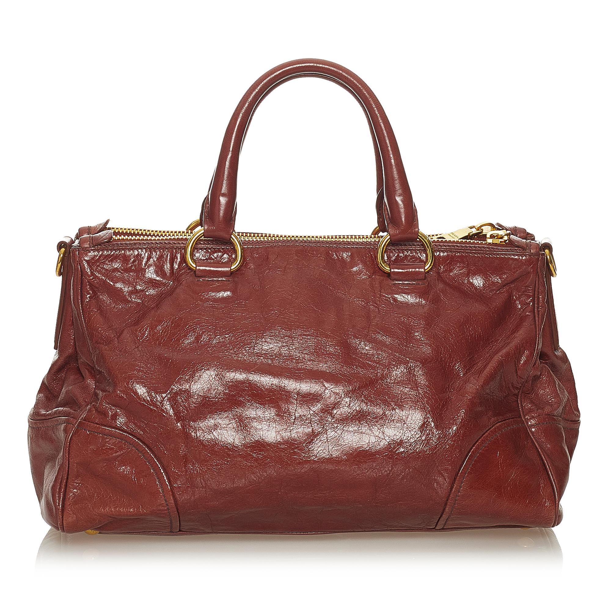 Prada Vitello Shine Satchel (SHG-27630)