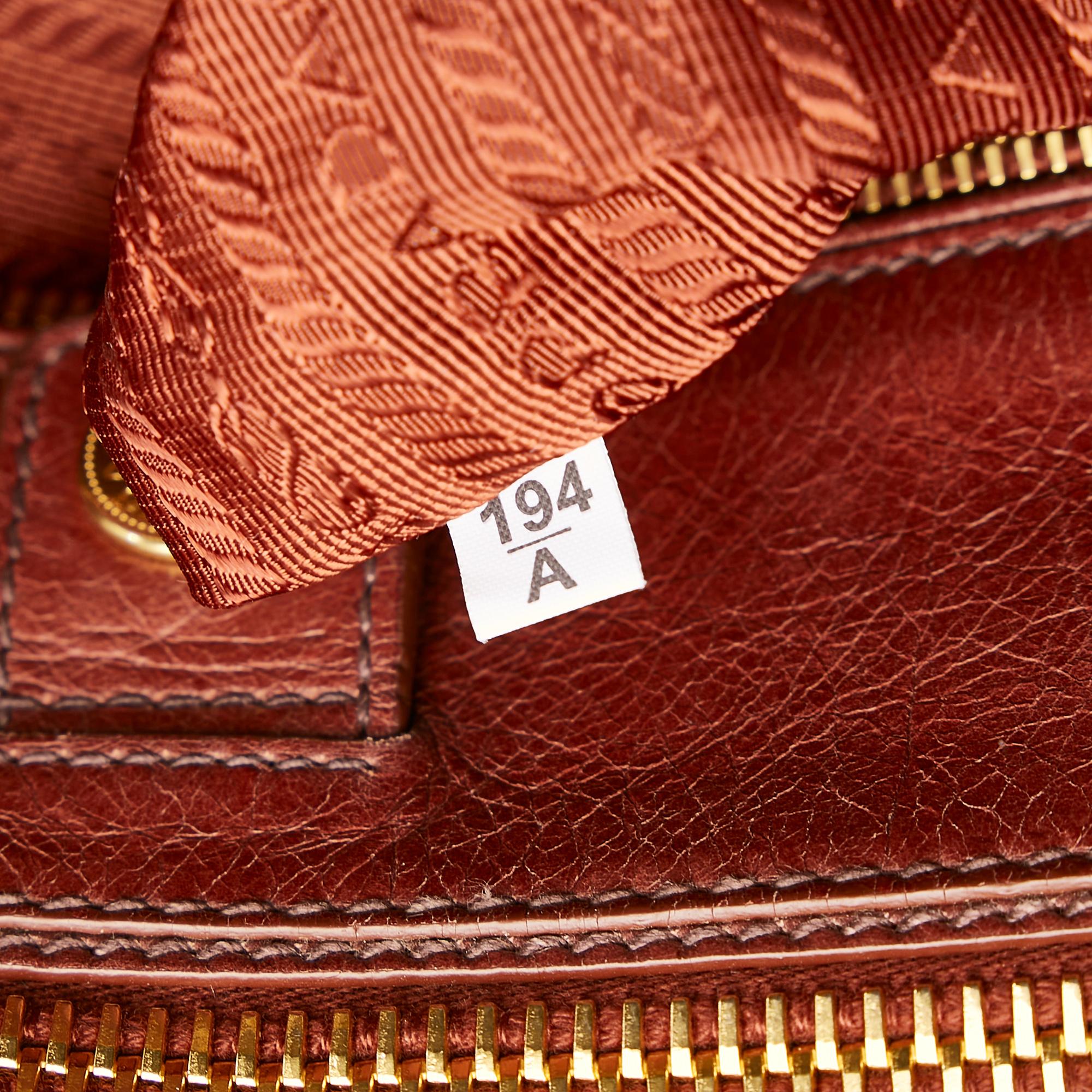 Prada Vitello Shine Satchel (SHG-27630)