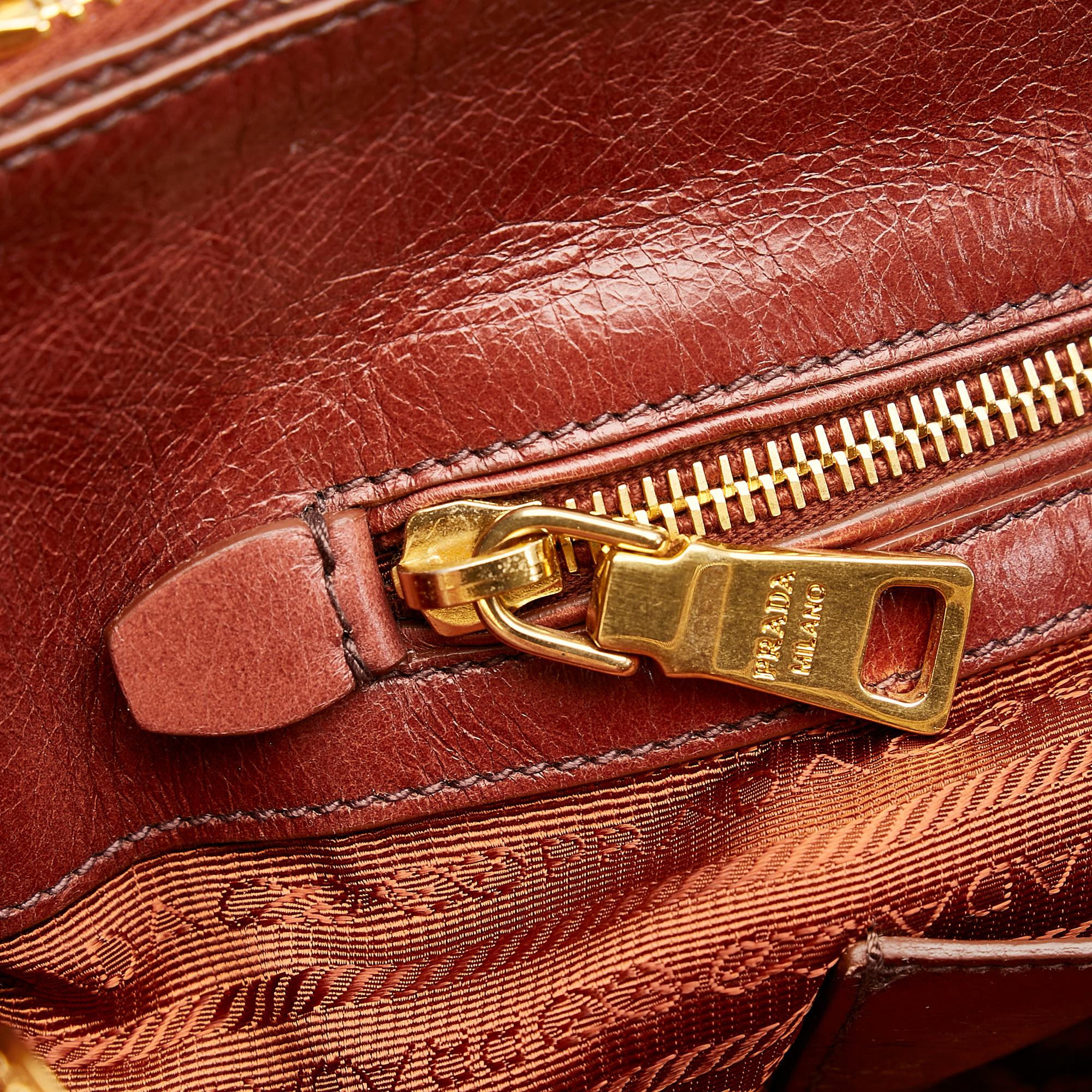 Prada Vitello Shine Satchel (SHG-27630)