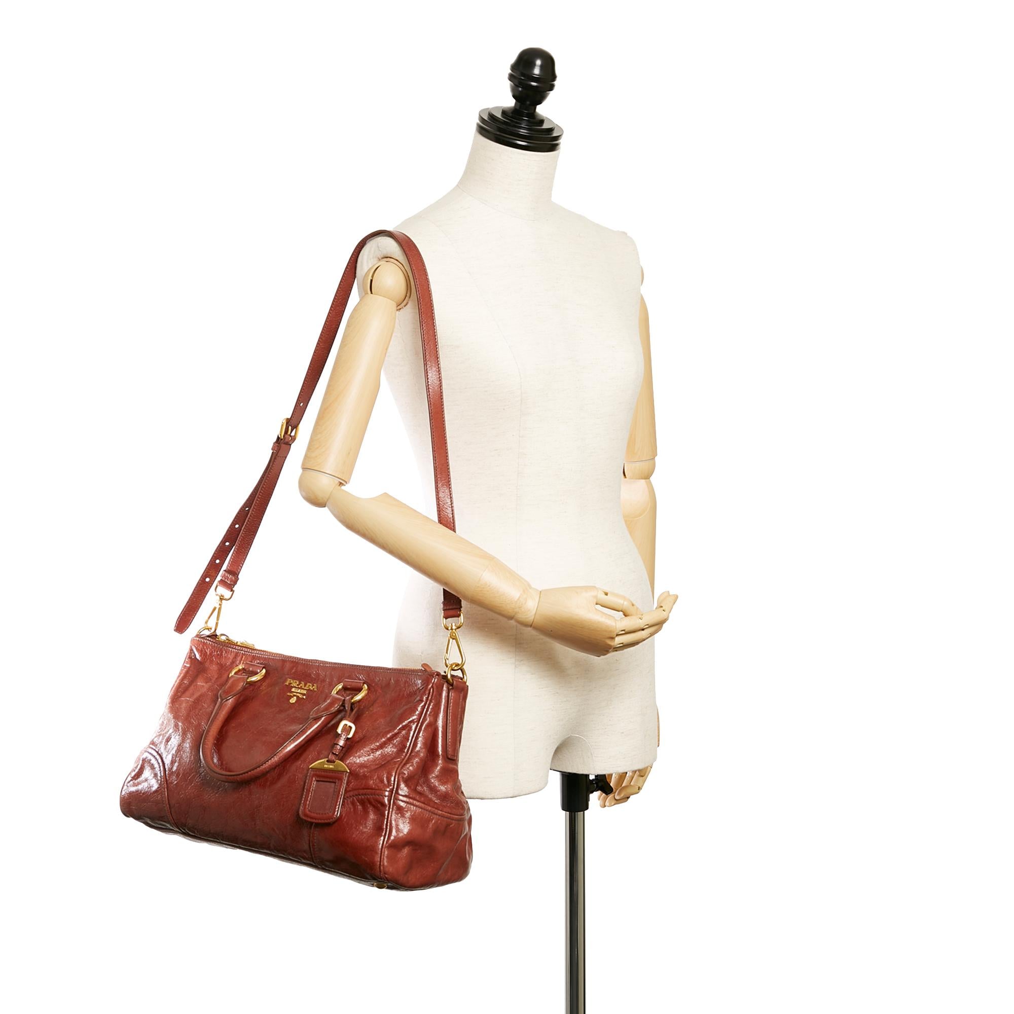 Prada Vitello Shine Satchel (SHG-27630)