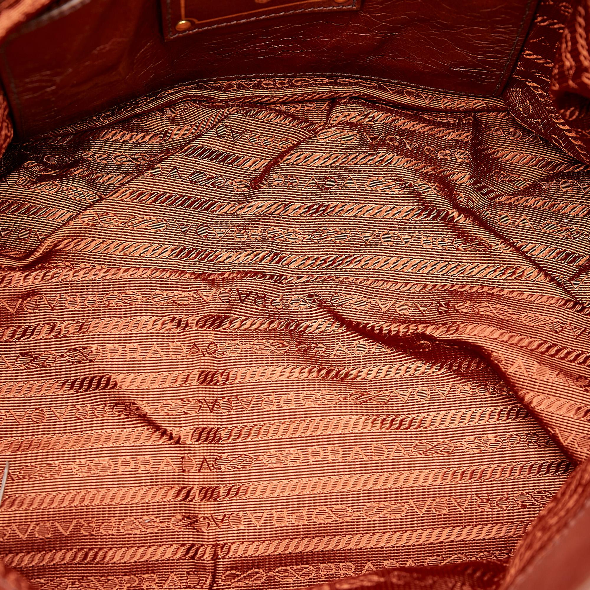 Prada Vitello Shine Satchel (SHG-27630)