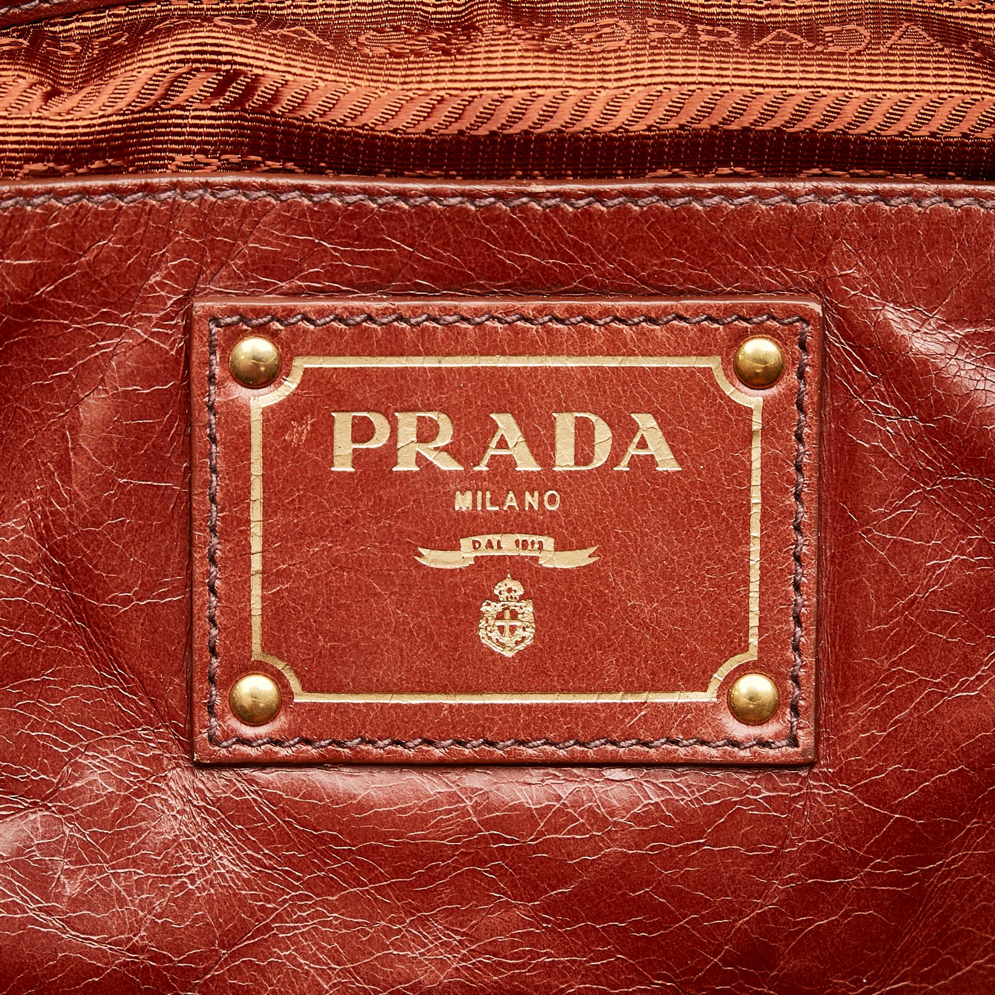 Prada Vitello Shine Satchel (SHG-27630)