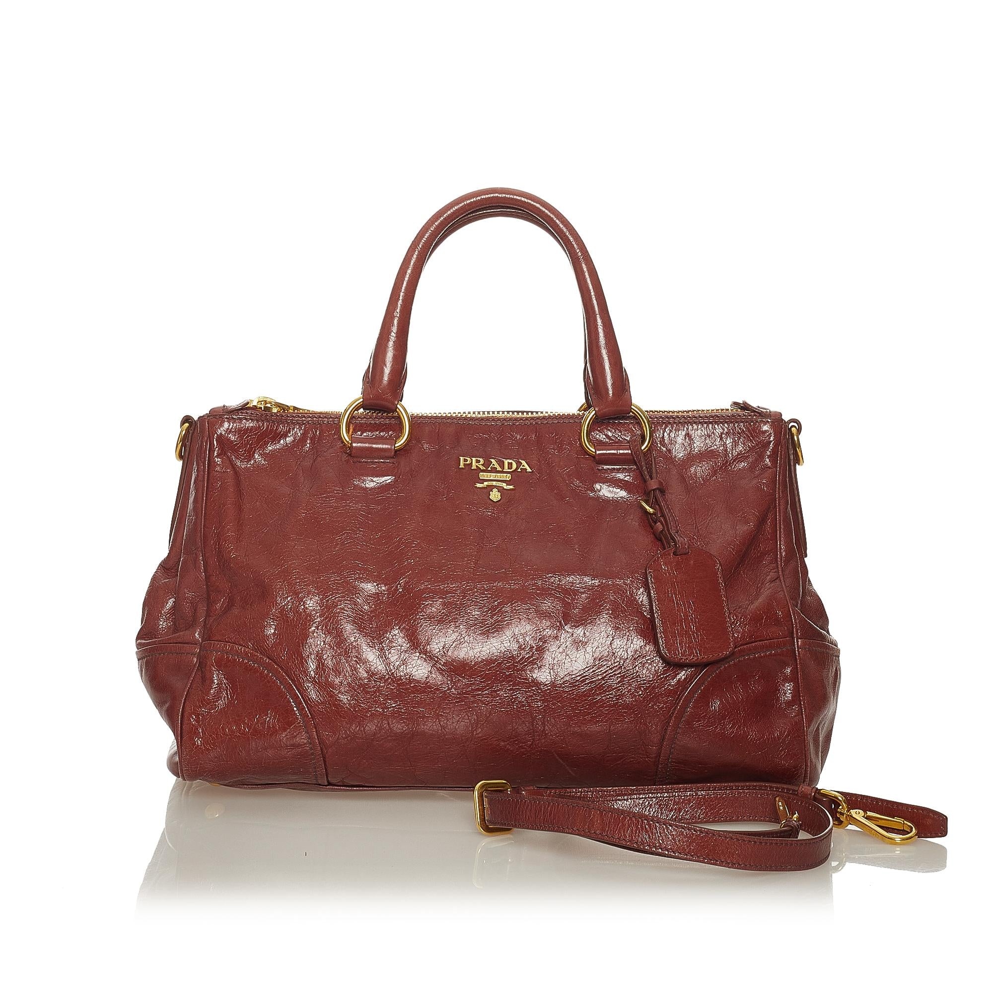 Prada Vitello Shine Satchel (SHG-27630)