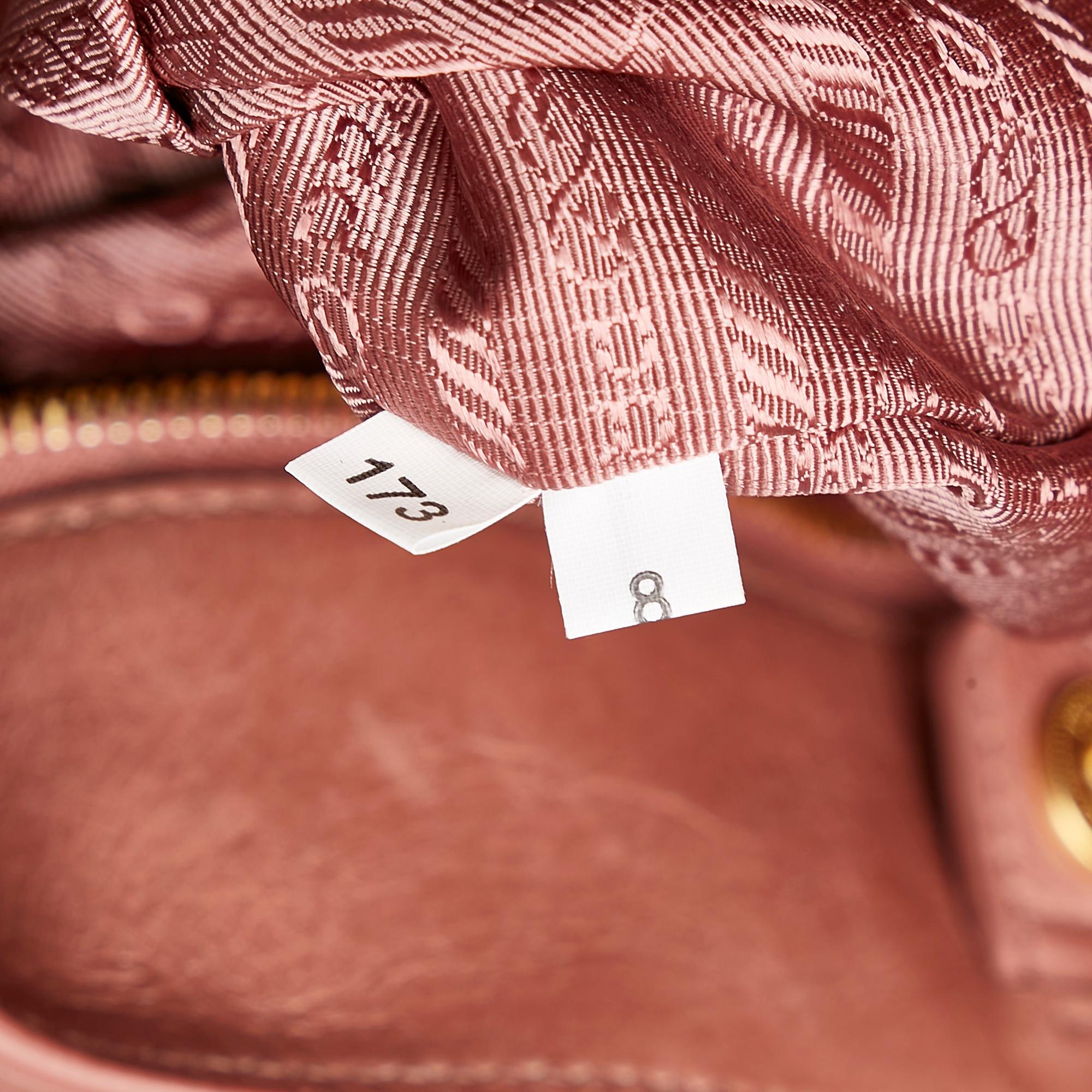 Prada Vitello Shine Satchel (SHG-33141)
