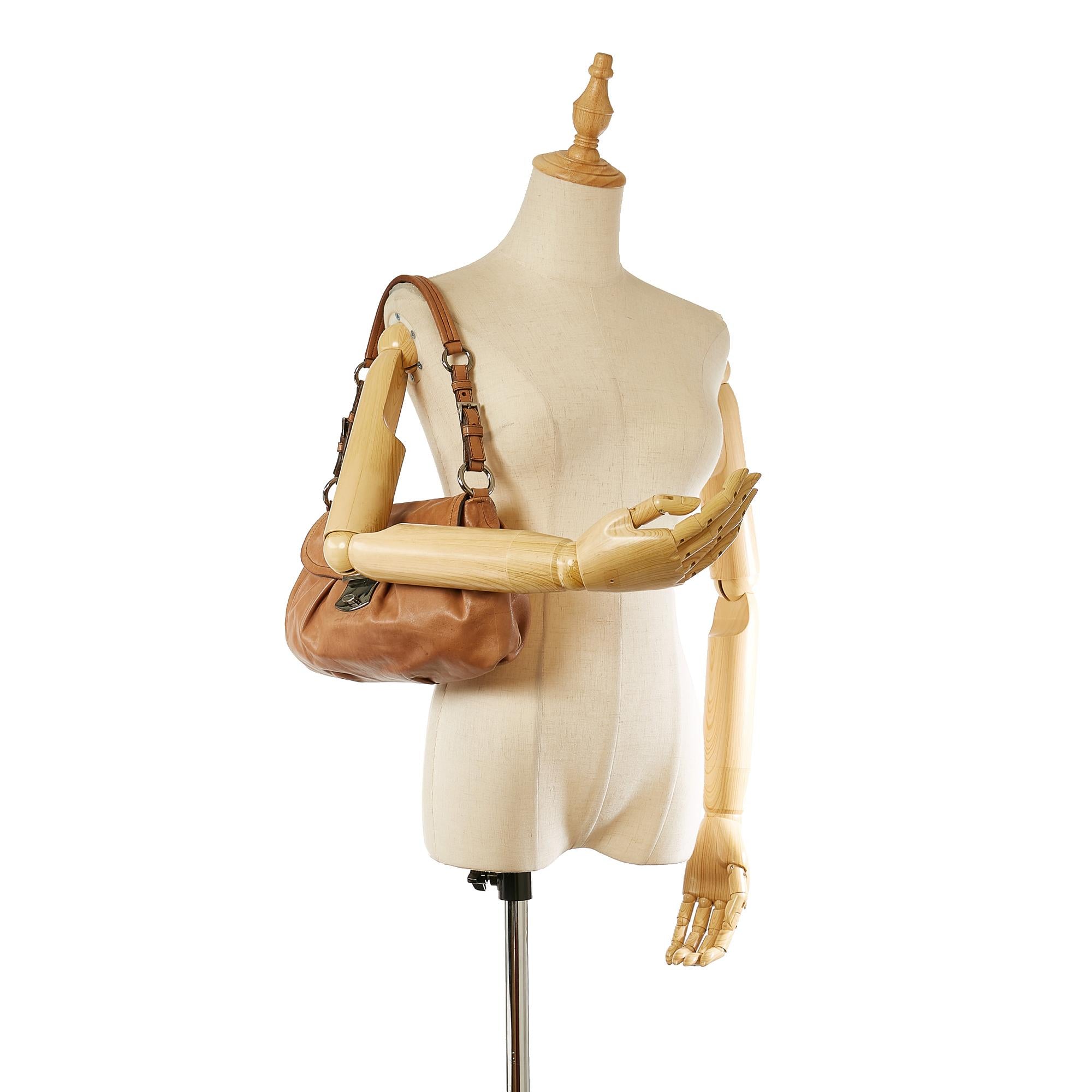 Prada Vitello Shine Shoulder Bag (SHG-31869)