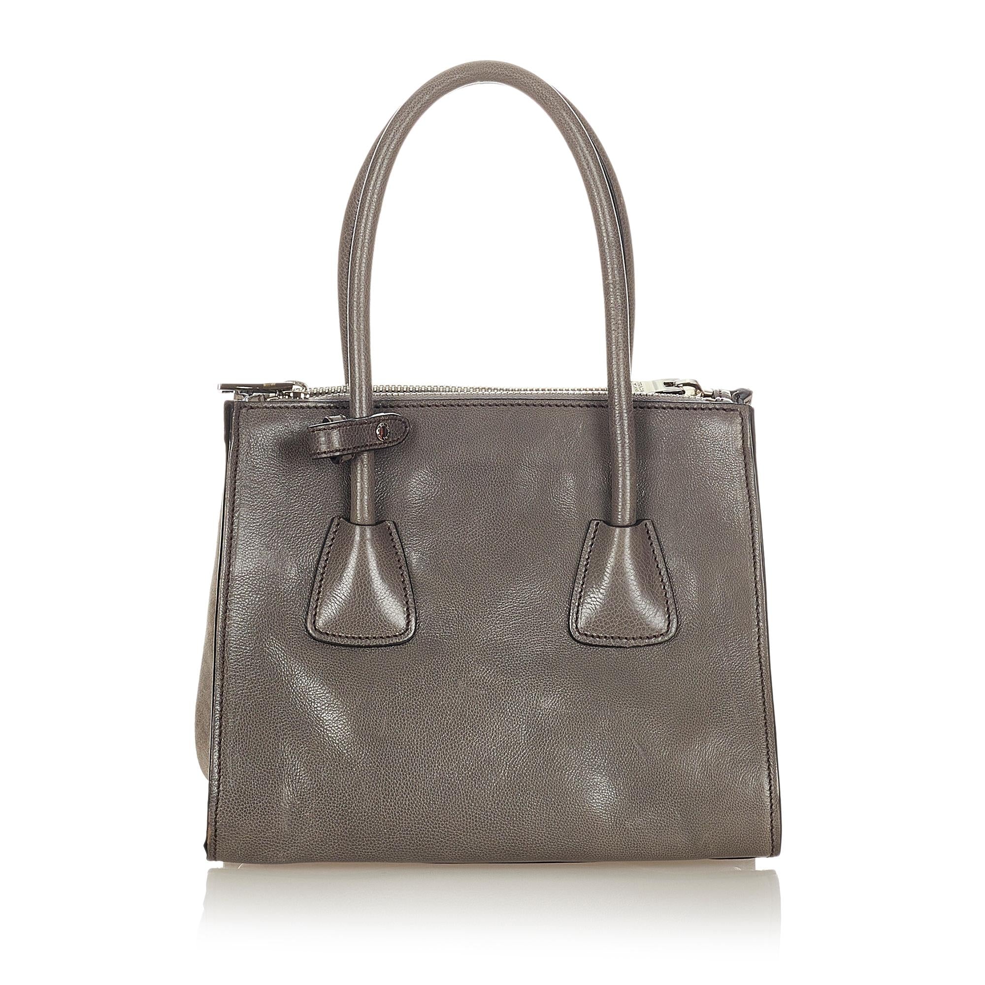 Prada Vitello Twin Pocket Satchel (SHG-31642)