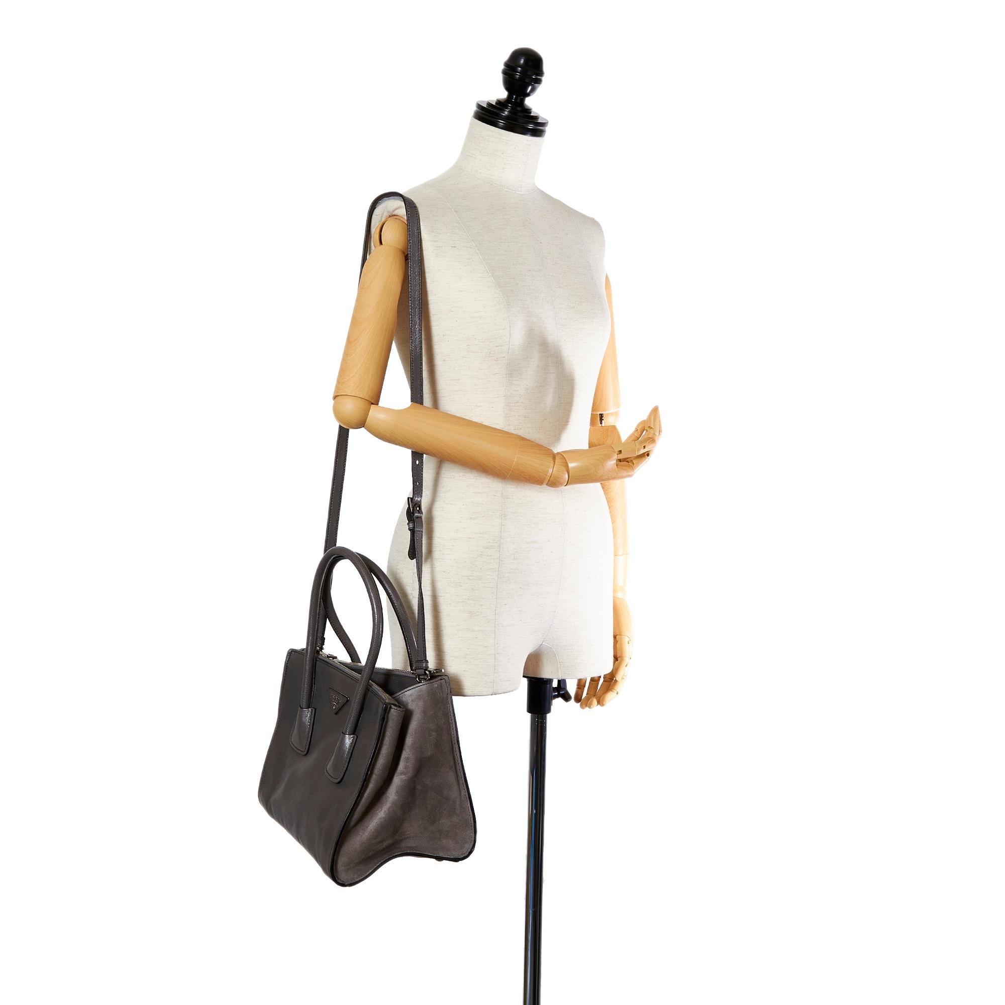 Prada Vitello Twin Pocket Satchel (SHG-31642)