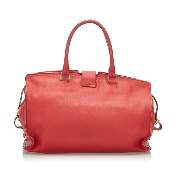 Saint Laurent Cabas Chyc Leather Handbag (SHG-32353) – LuxeDH