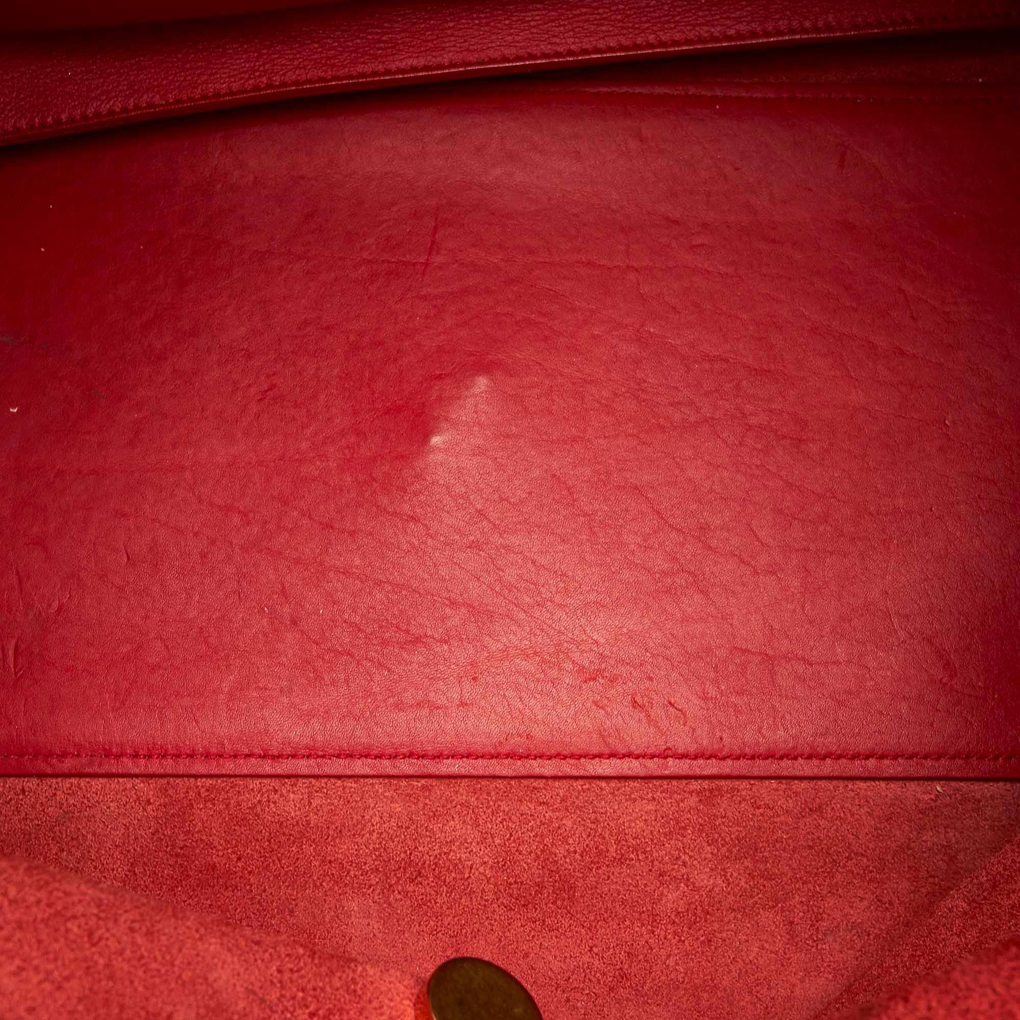 Saint Laurent Cabas Chyc Leather Handbag (SHG-32353)