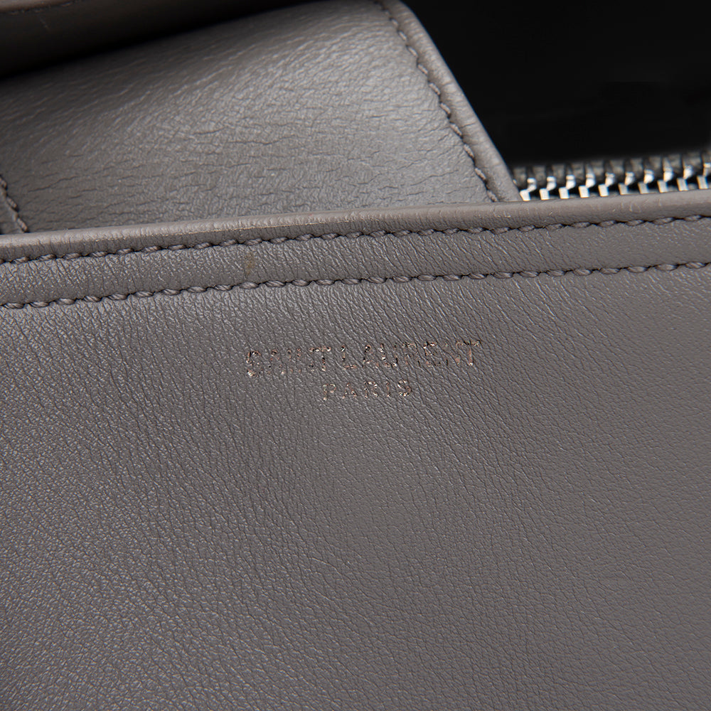 Saint Laurent Calfskin Amber Medium Tote (SHF-12534)