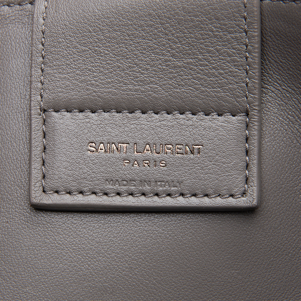 Saint Laurent Calfskin Amber Medium Tote (SHF-12534)