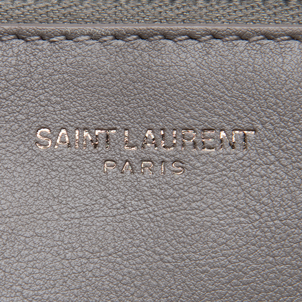 Saint Laurent Calfskin Amber Medium Tote (SHF-12534)