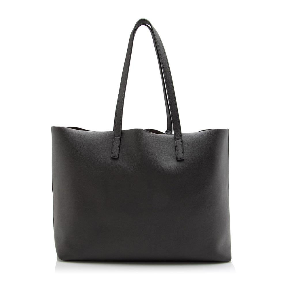 Saint Laurent Calfskin Large Shopping Tote (SHF-16993)
