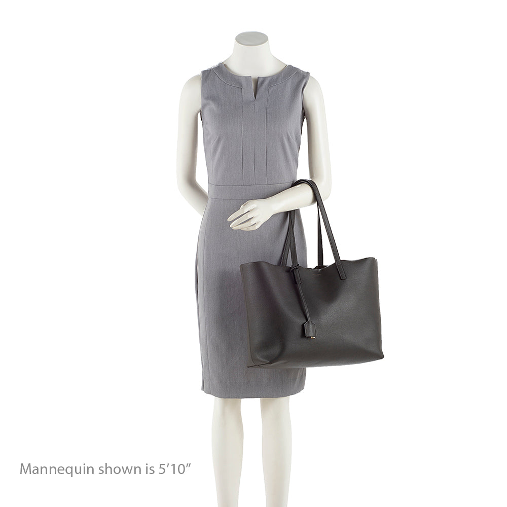 Saint Laurent Calfskin Large Shopping Tote (SHF-16993)