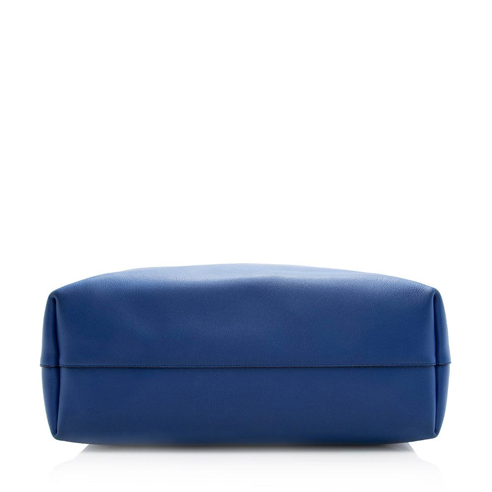 Saint Laurent Calfskin Large Shopping Tote (SHF-20468)