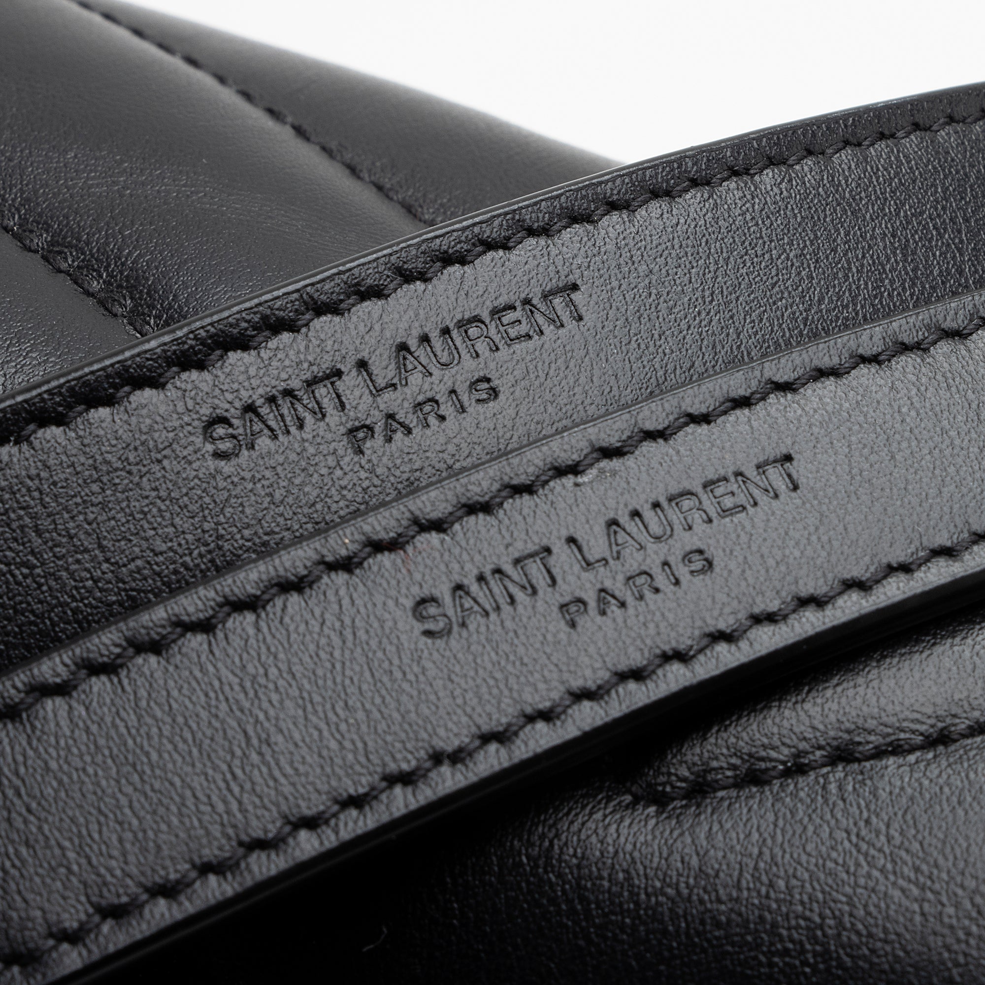 Saint Laurent Calfskin Matelasse Monogram LouLou Chain Large Shoulder Bag (SHF-22169)