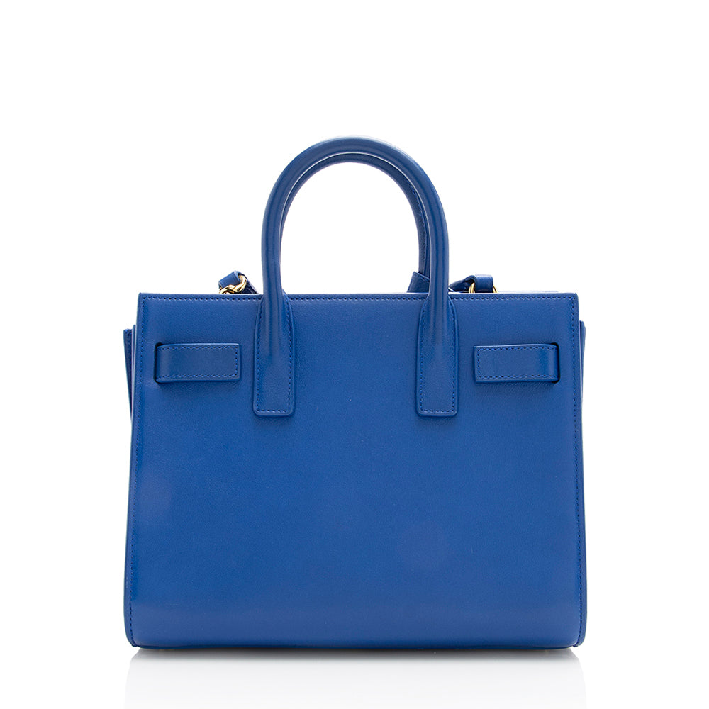 Saint Laurent Calfskin Sac De Jour Nano Tote (SHF-17972)