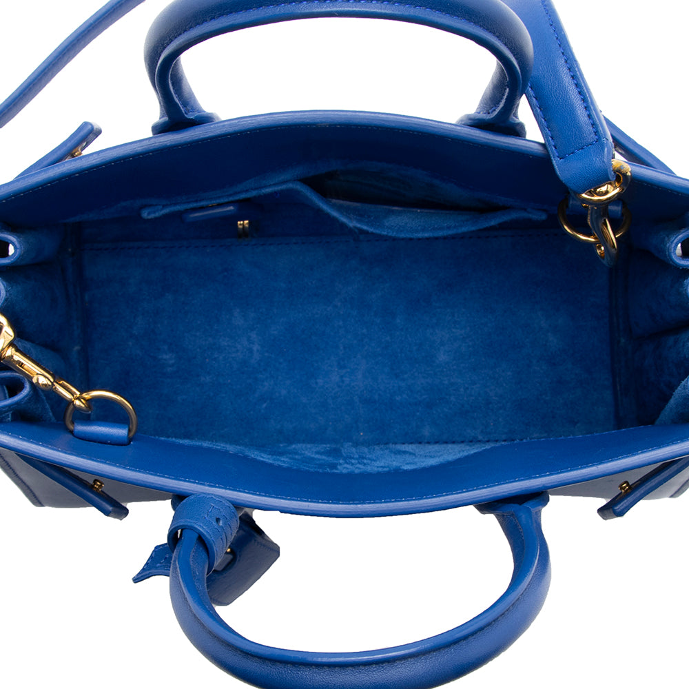 Saint Laurent Calfskin Sac De Jour Nano Tote (SHF-17972)