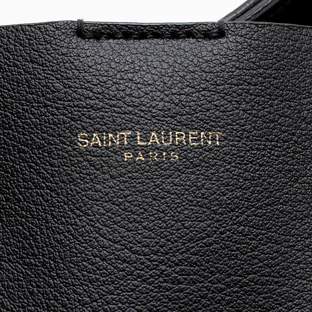 Saint Laurent Calfskin Toy Shopping Tote (SHF-21144)