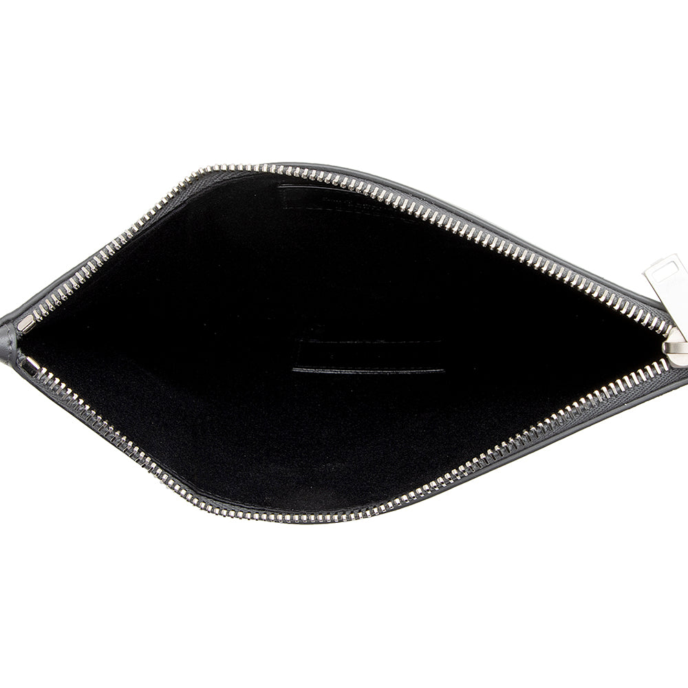 Saint Laurent Calfskin Zip Pouch (SHF-22031)