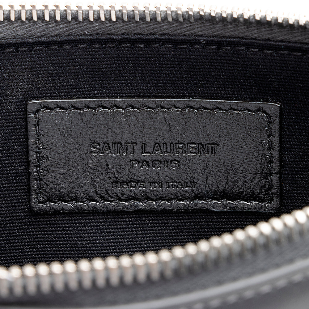 Saint Laurent Calfskin Zip Pouch (SHF-22031)