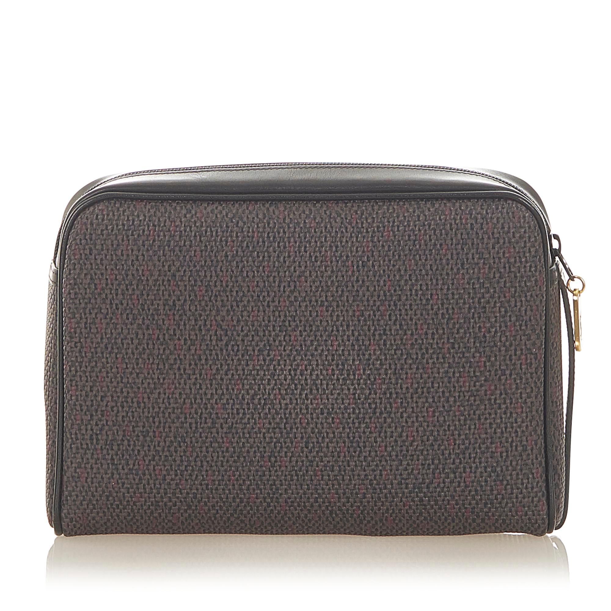 Saint Laurent Canvas Clutch Bag (SHG-36187)