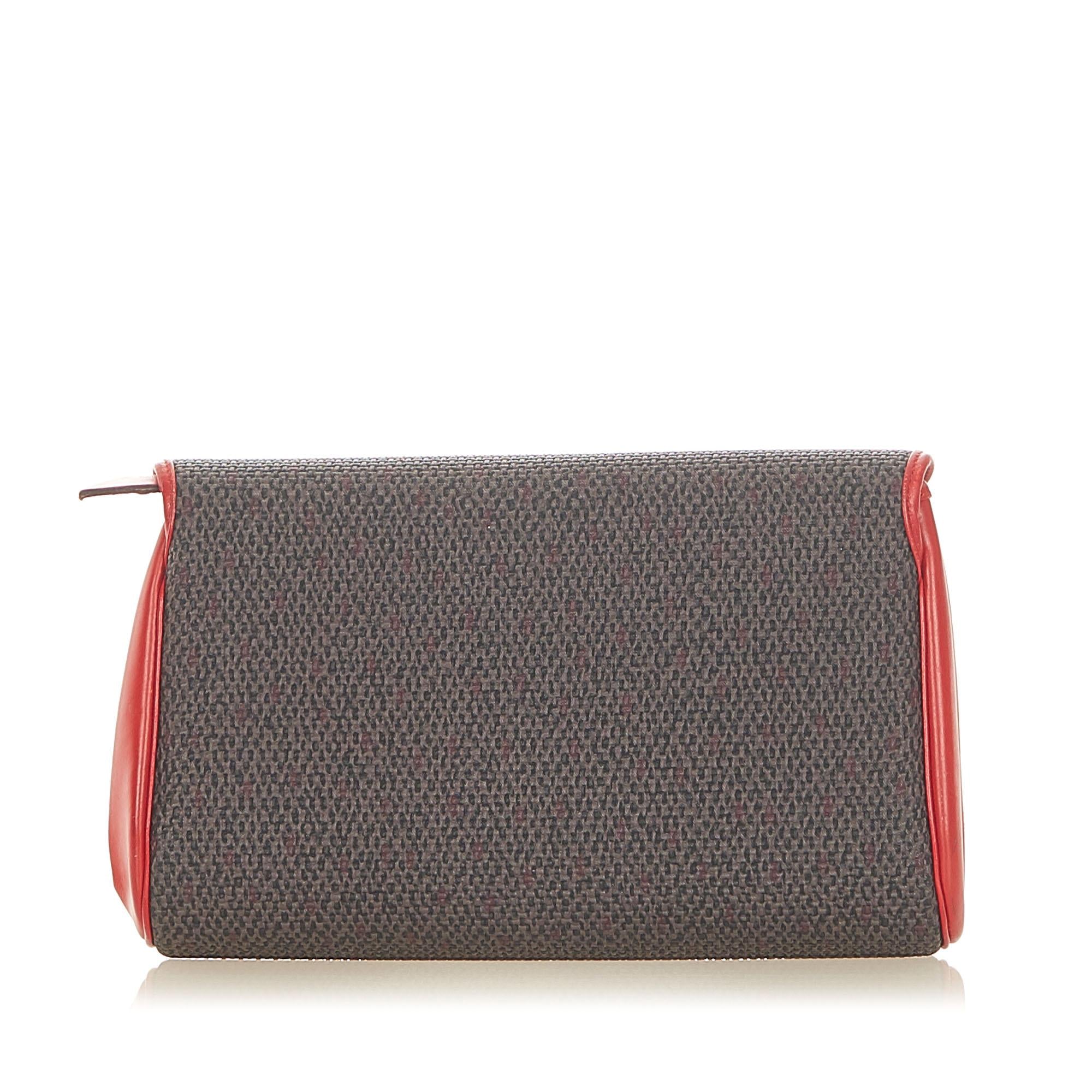 Saint Laurent Canvas Clutch Bag (SHG-36188)