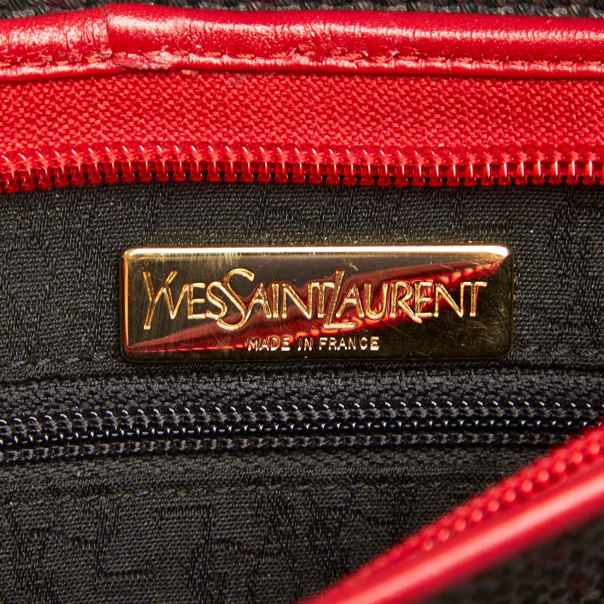 Saint Laurent Canvas Clutch Bag (SHG-36188)