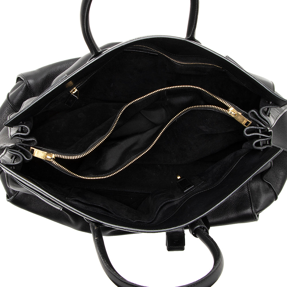 Saint Laurent Classic Calfskin Large Sac De Jour Tote (SHF-19251)