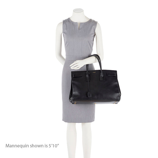 Saint Laurent Classic Calfskin Large Sac De Jour Tote (SHF-19251)