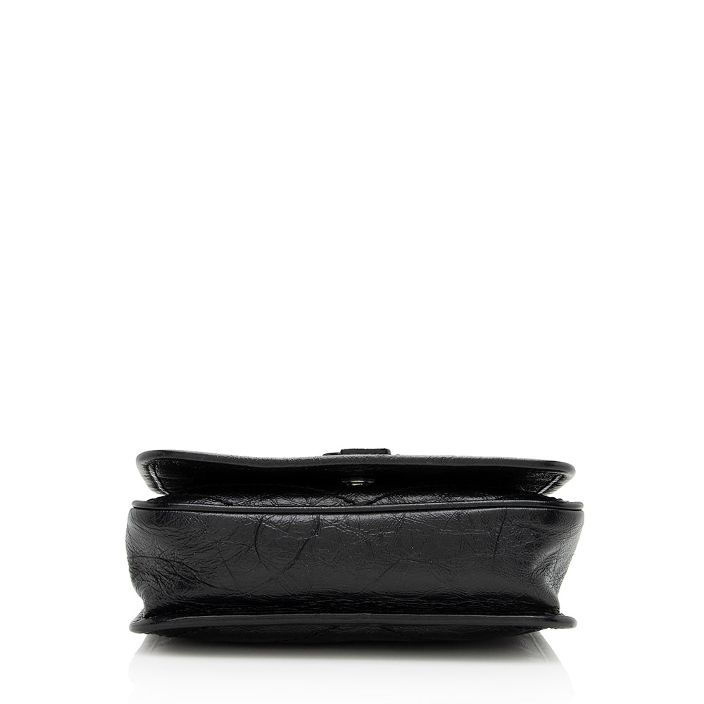 Saint Laurent Crinkled Calfskin Niki Chain Wallet (SHF-18521)