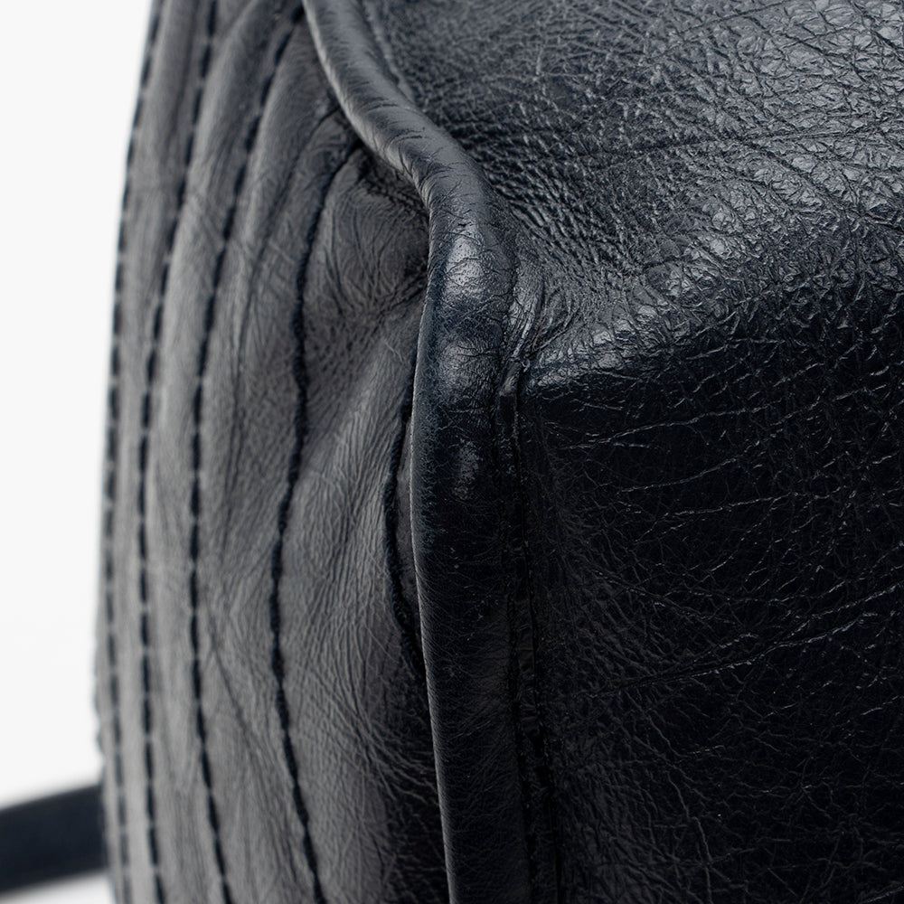 Saint Laurent Crinkled Calfskin Niki Large Shoulder Bag (SHF-14097)