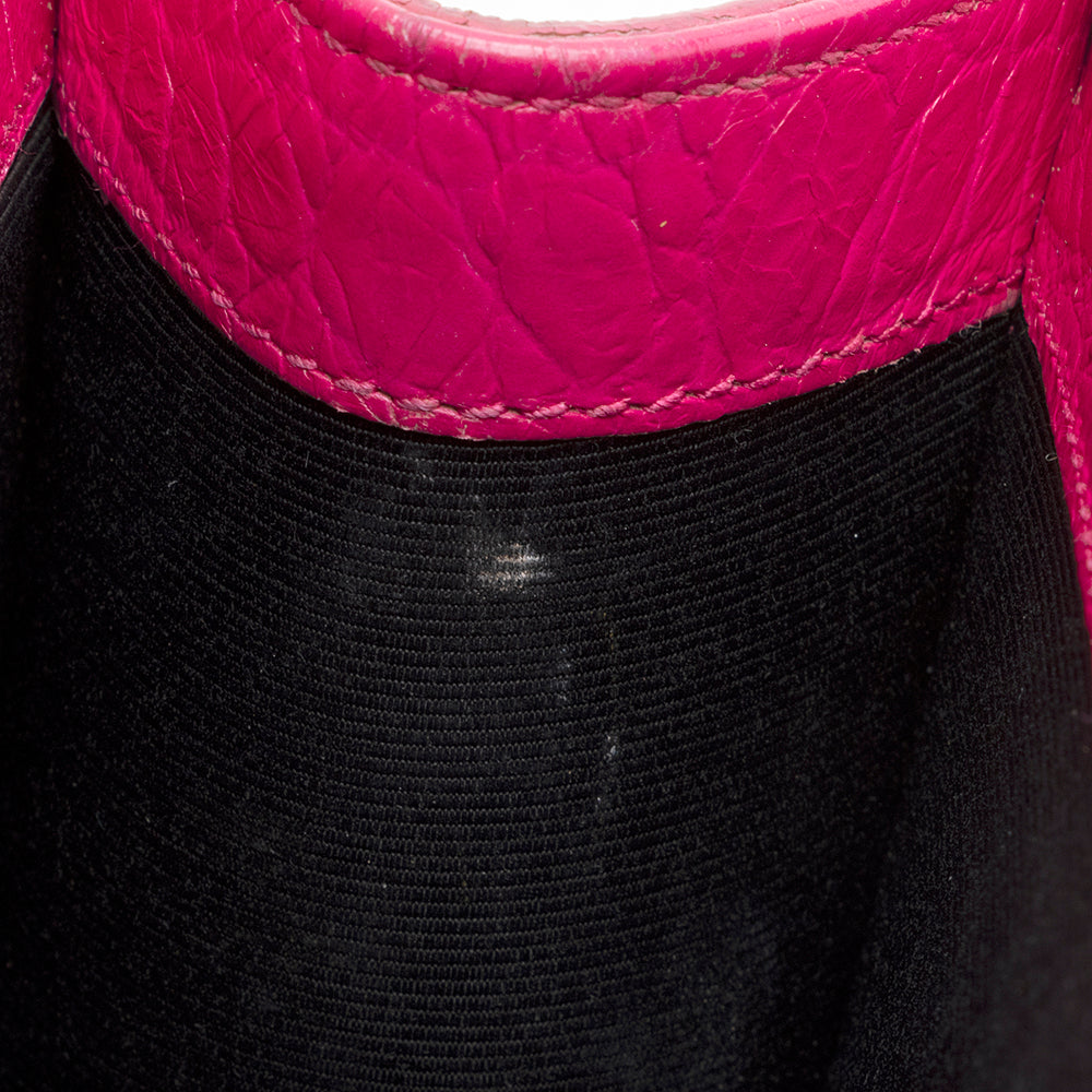 Saint Laurent Croc Embossed Leather Kate Tassel Medium Shoulder Bag (SHF-19701)