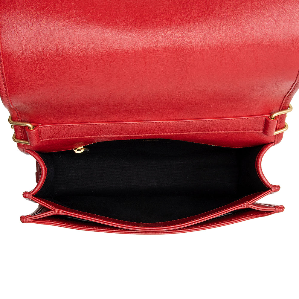 Saint Laurent Diamond Quilted Leather Becky Small Shoulder Bag (SHF-22081)