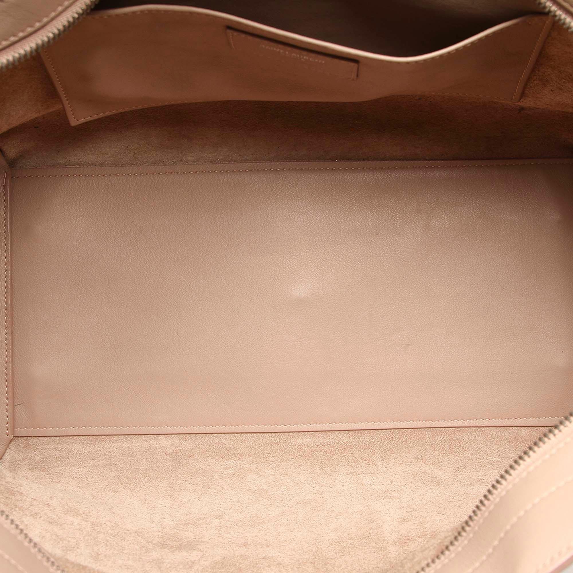 Saint Laurent Downtown Cabas Leather Satchel (SHG-24382)