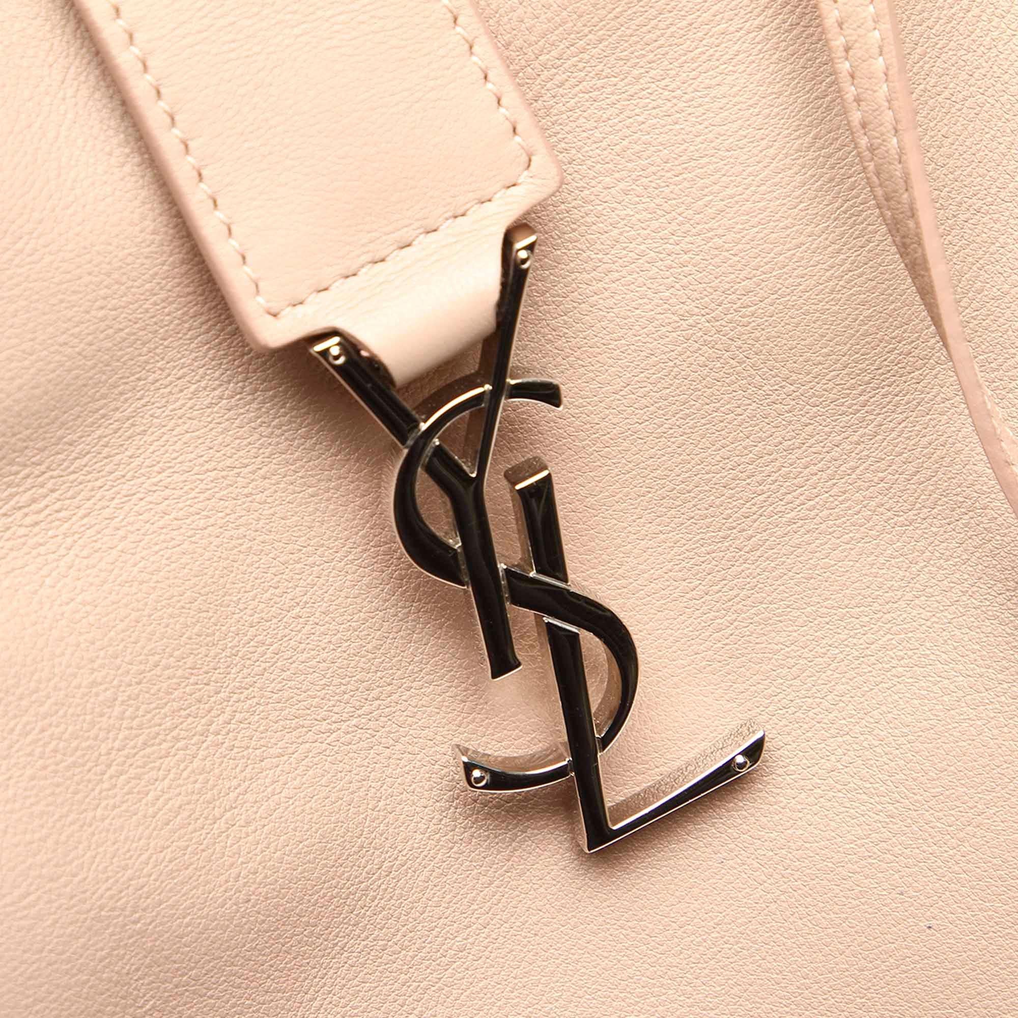 Saint Laurent Downtown Cabas Leather Satchel (SHG-24382)