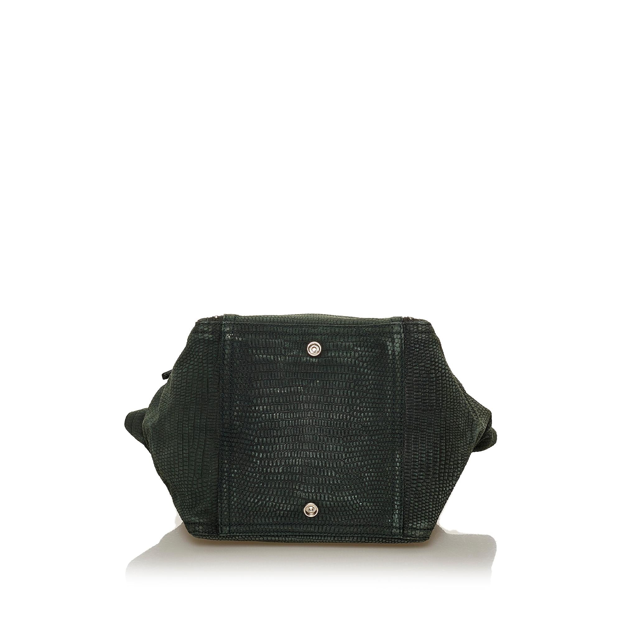 Saint Laurent Downtown Embossed Leather Tote Bag (SHG-28403)