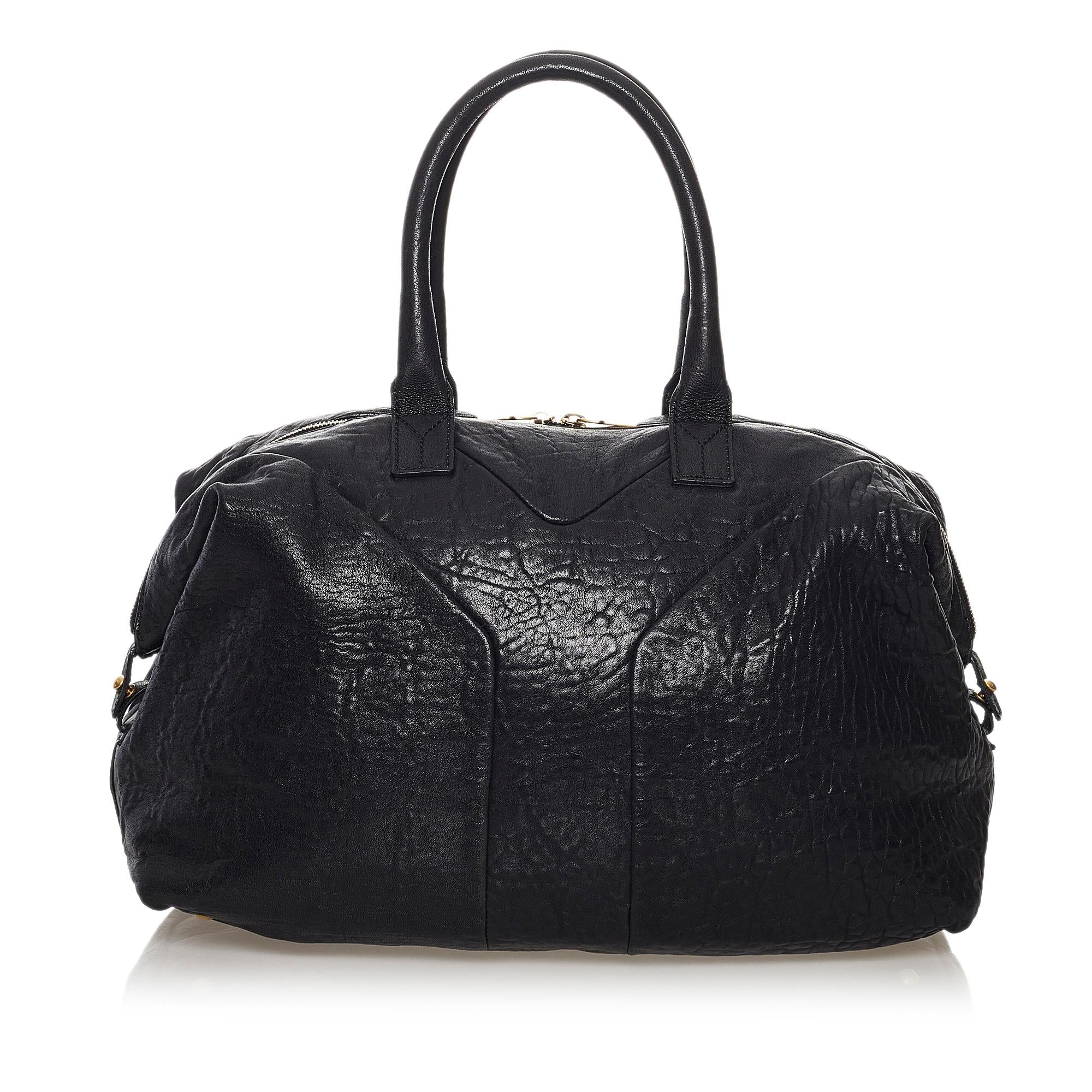 Saint Laurent Easy Y Leather Tote Bag (SHG-32296)