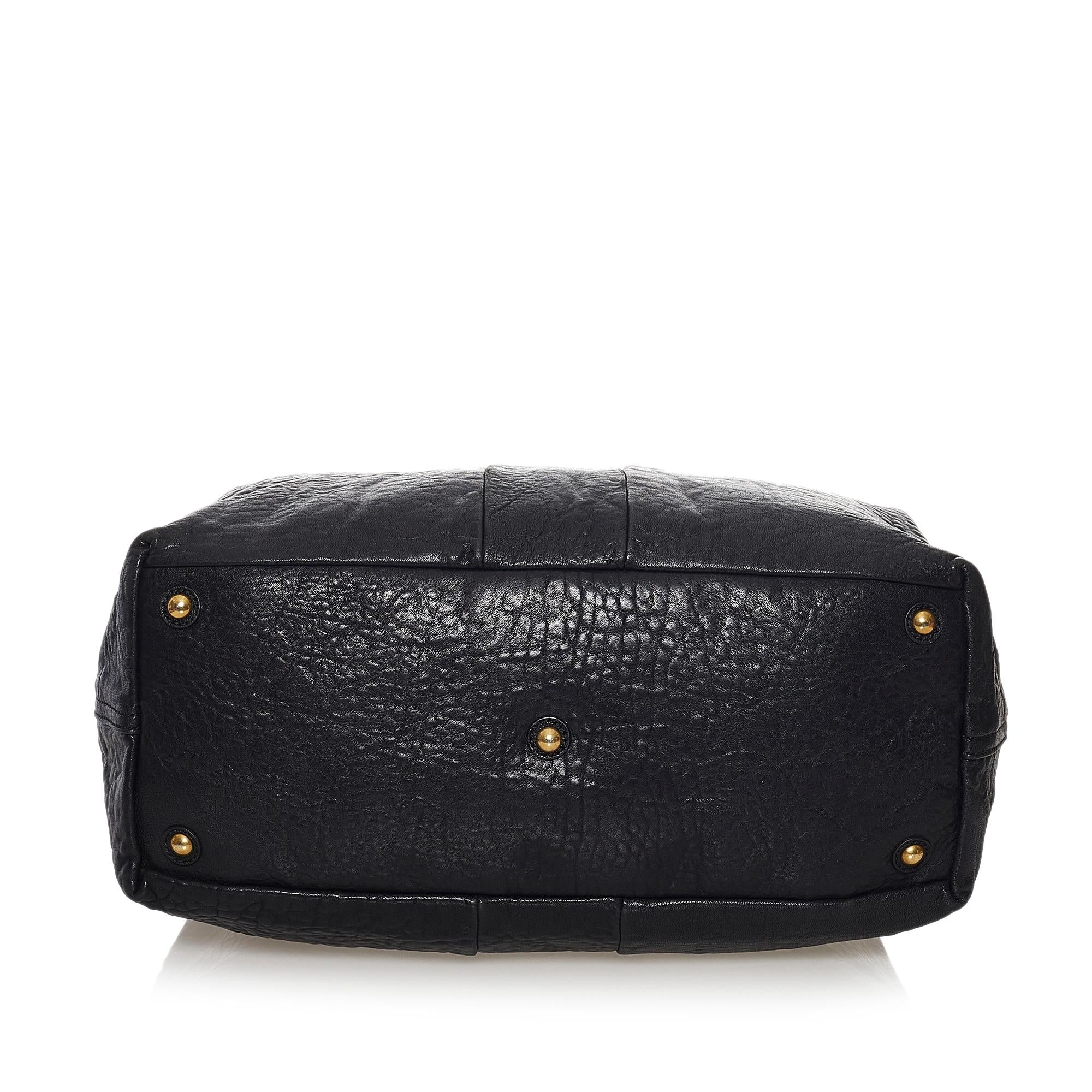 Saint Laurent Easy Y Leather Tote Bag (SHG-32296)