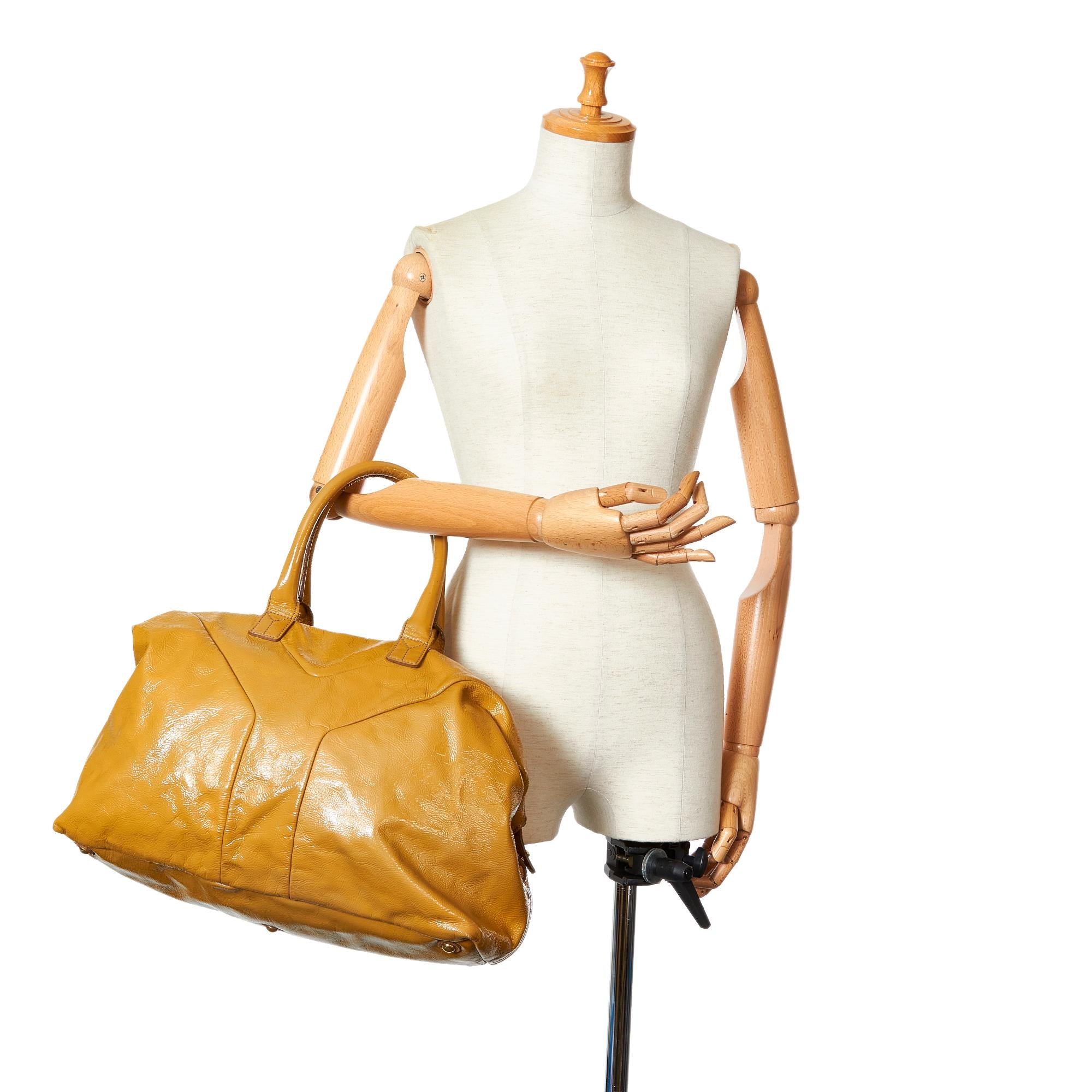 Saint Laurent Easy Y Patent Leather Tote Bag (SHG-26000)