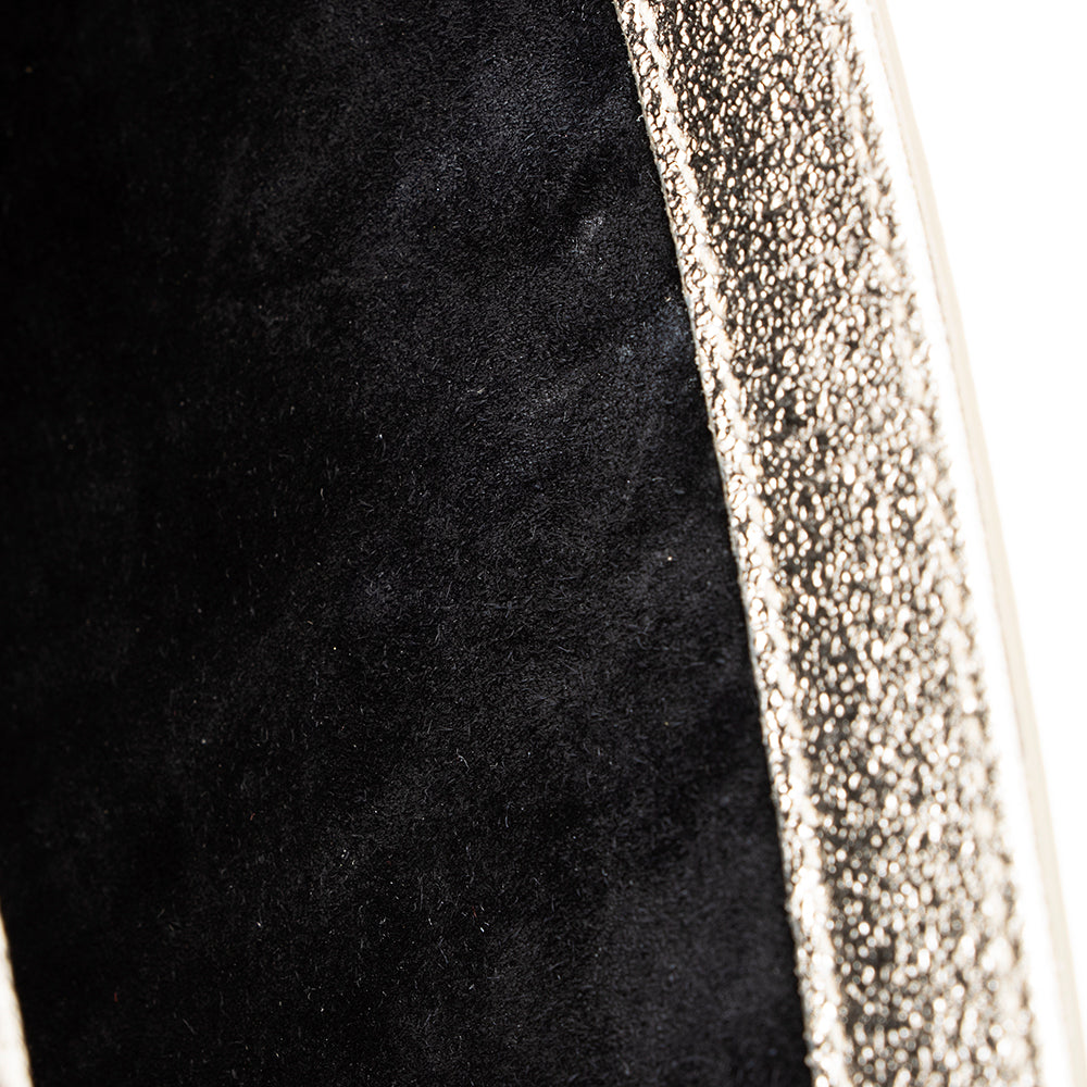 Saint Laurent Metallic Grain de Poudre Classic Kate Clutch (SHF-17619)