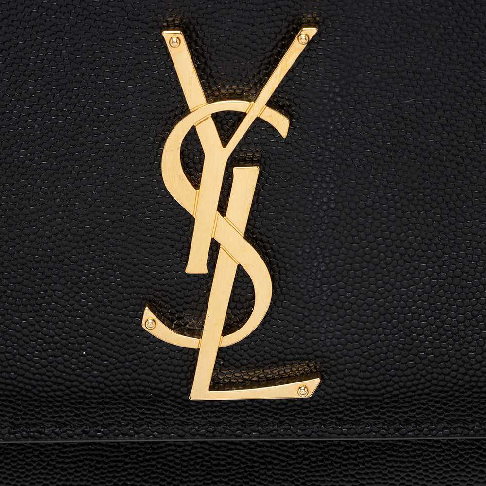 Saint Laurent Grain de Poudre Kate Medium Shoulder Bag (SHF-18033)