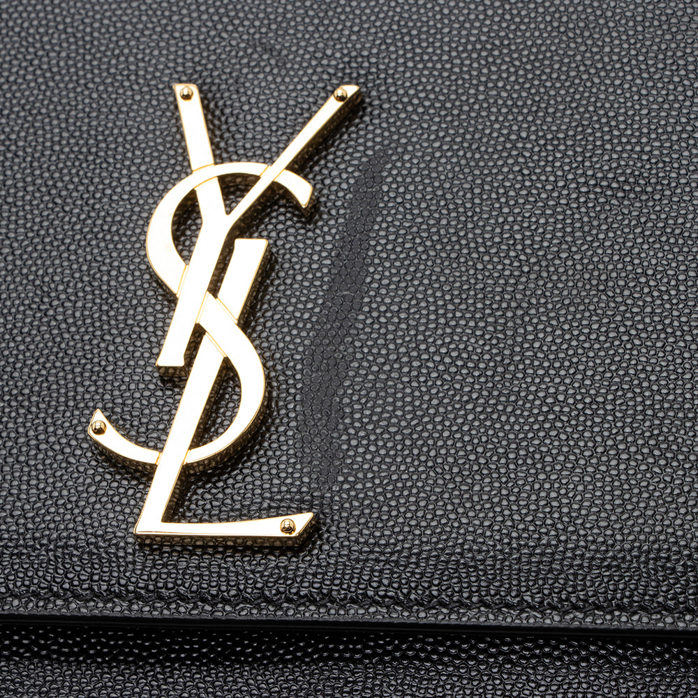 Saint Laurent Grain de Poudre Kate Medium Shoulder Bag (SHF-18033)