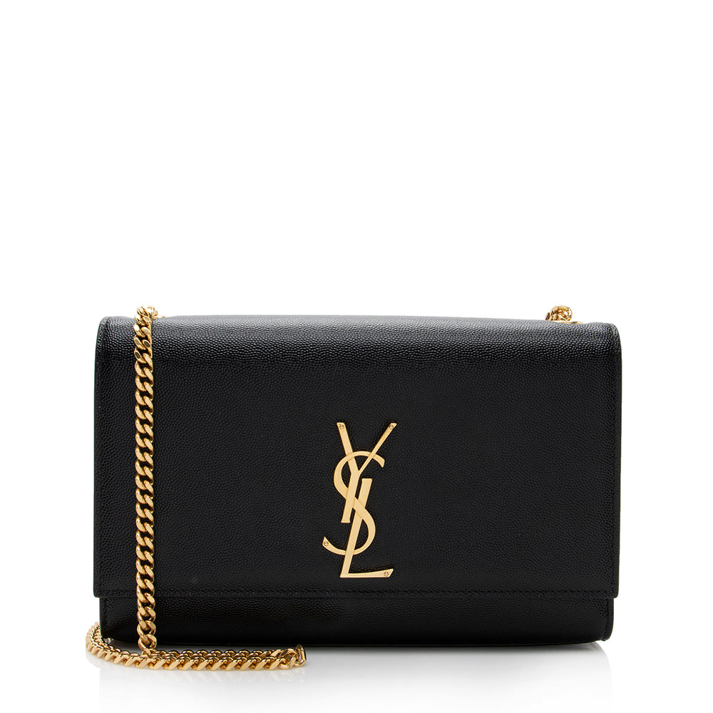 Saint Laurent Grain de Poudre Kate Medium Shoulder Bag (SHF-18033)