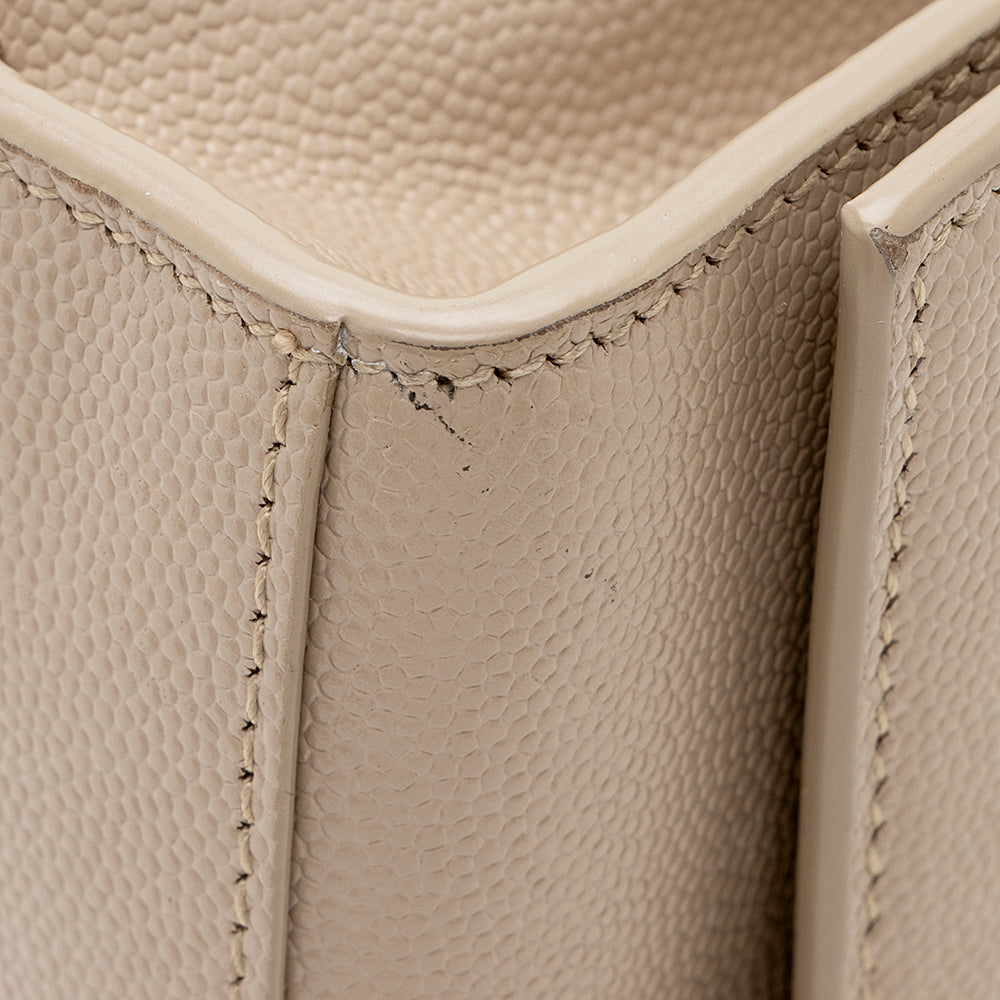 Saint Laurent Grain de Poudre Leather Classic Kate Chain Small Shoulder Bag (SHF-18573)