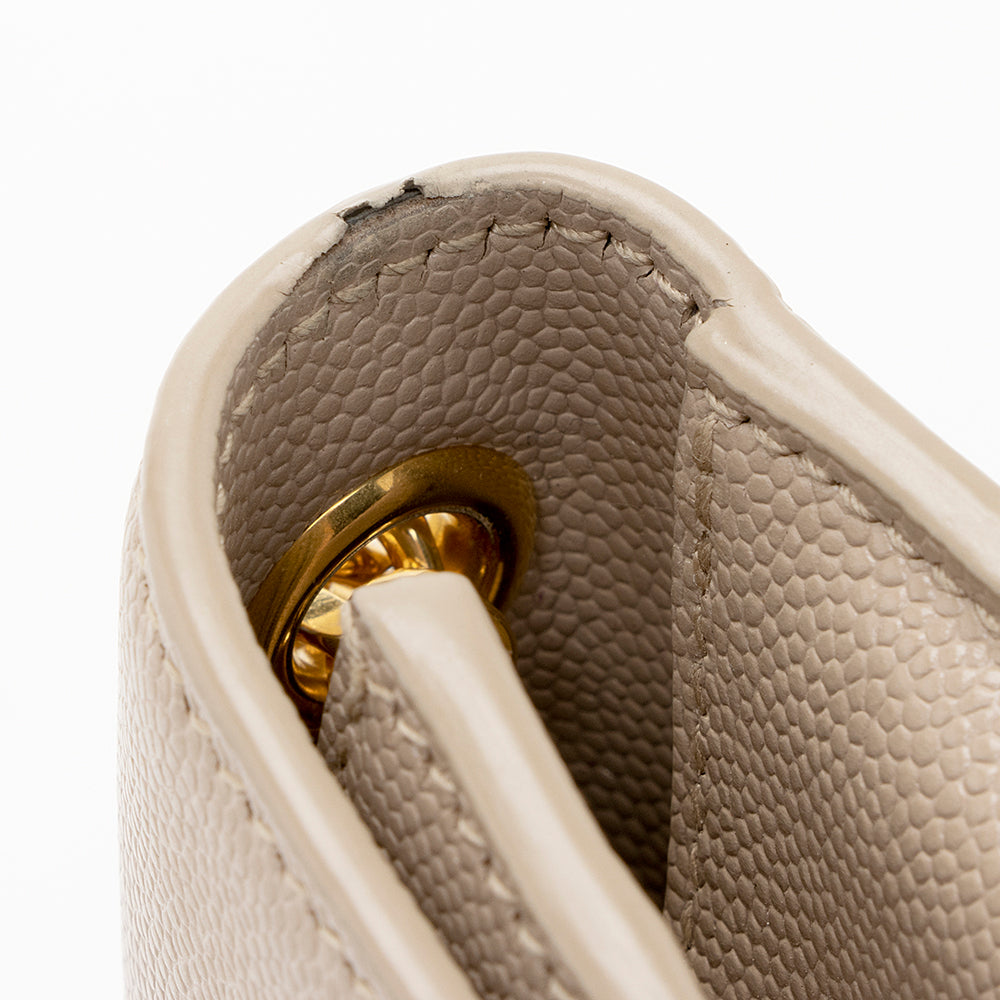 Saint Laurent Grain de Poudre Leather Classic Kate Chain Small Shoulder Bag (SHF-18573)