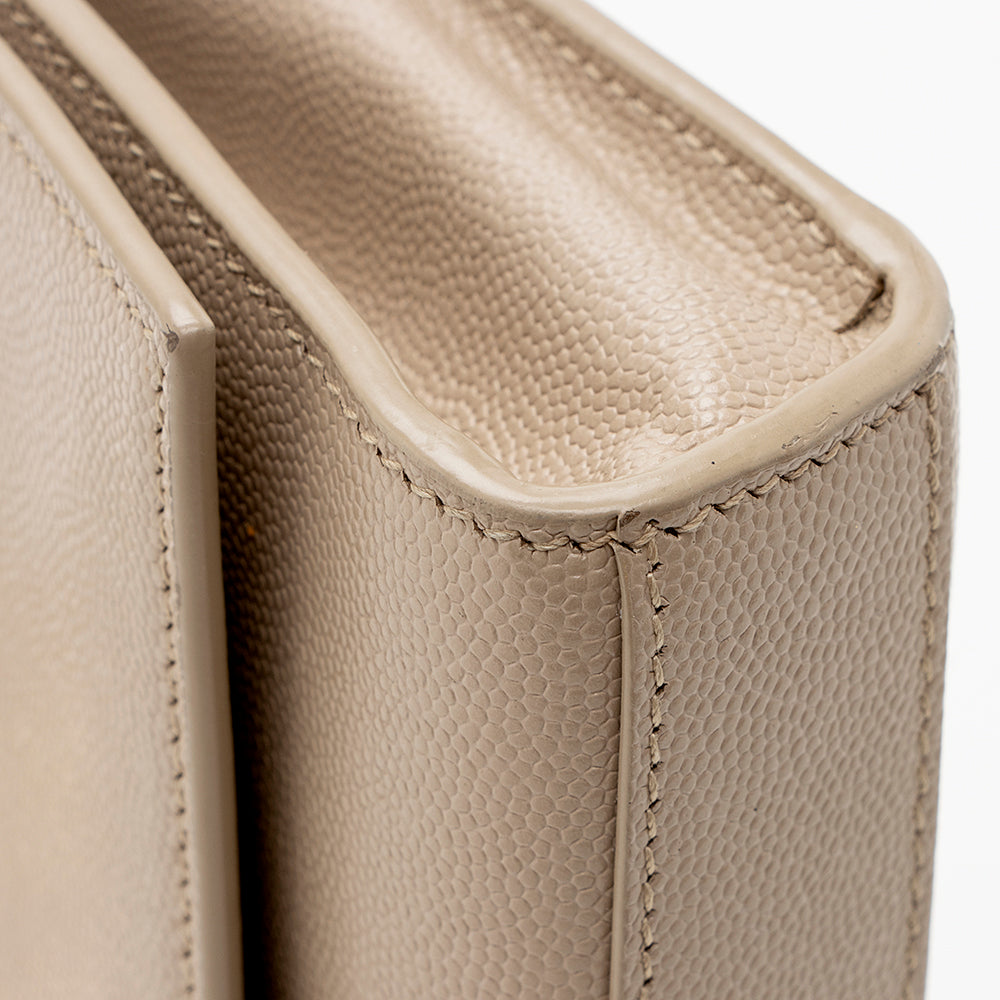 Saint Laurent Grain de Poudre Leather Classic Kate Chain Small Shoulder Bag (SHF-18573)